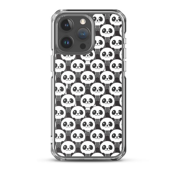 Cute Panda Bears iPhone MagSafe Clear Case