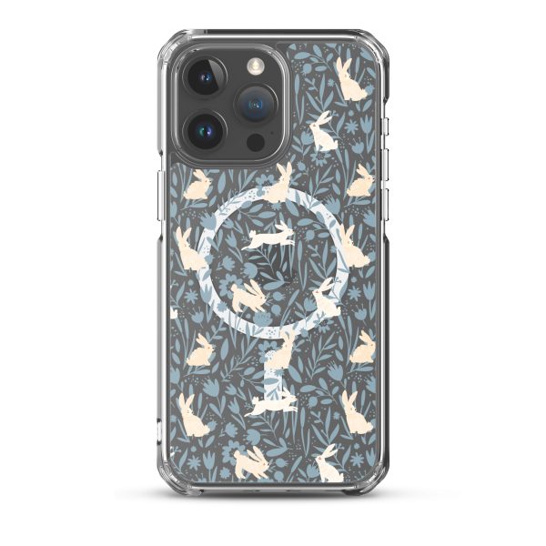 Easter Hopping Bunnies iPhone MagSafe Clear Case