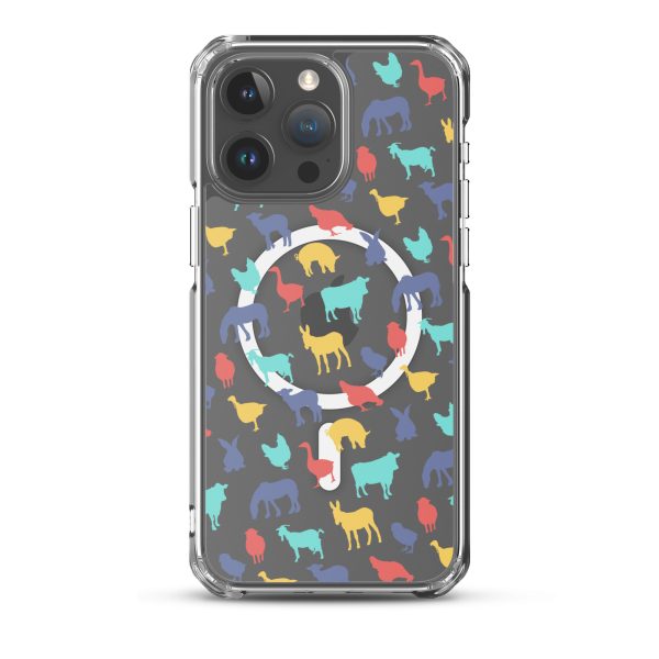 Farm Animals iPhone MagSafe Clear Case