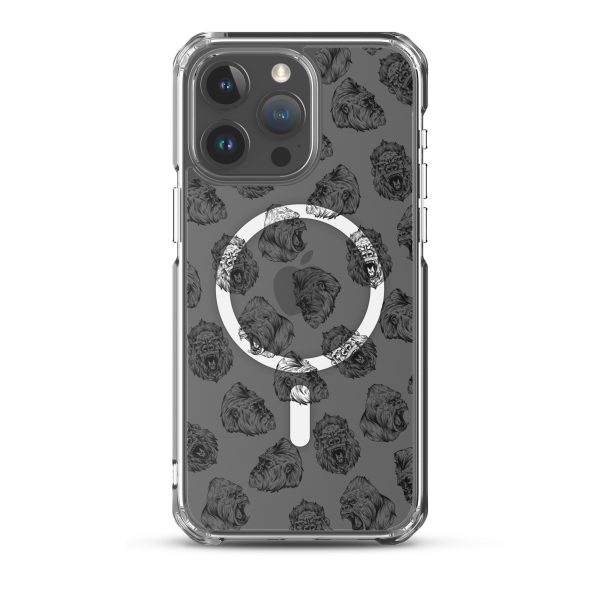 Illustrated Gorilla Seamless iPhone MagSafe Clear Case