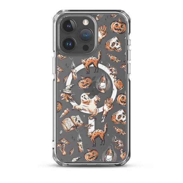 Vintage Halloween iPhone MagSafe Clear Case