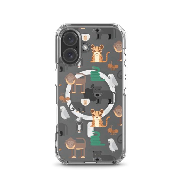 Amazon Jungle Animals iPhone MagSafe Clear Case