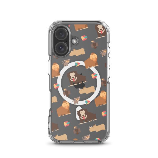 Asian Jungle Animals iPhone MagSafe Clear Case