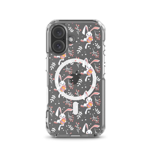 Cute Easter Rabbit iPhone MagSafe Clear Case
