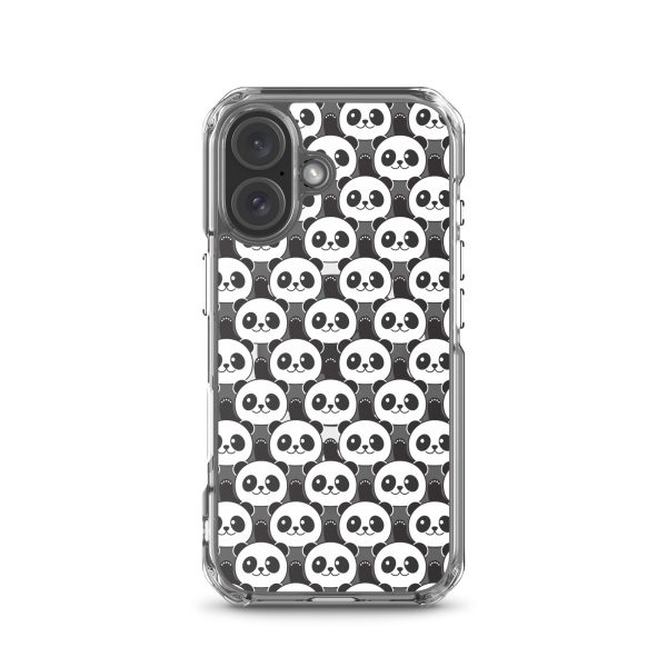 Cute Panda Bears iPhone MagSafe Clear Case
