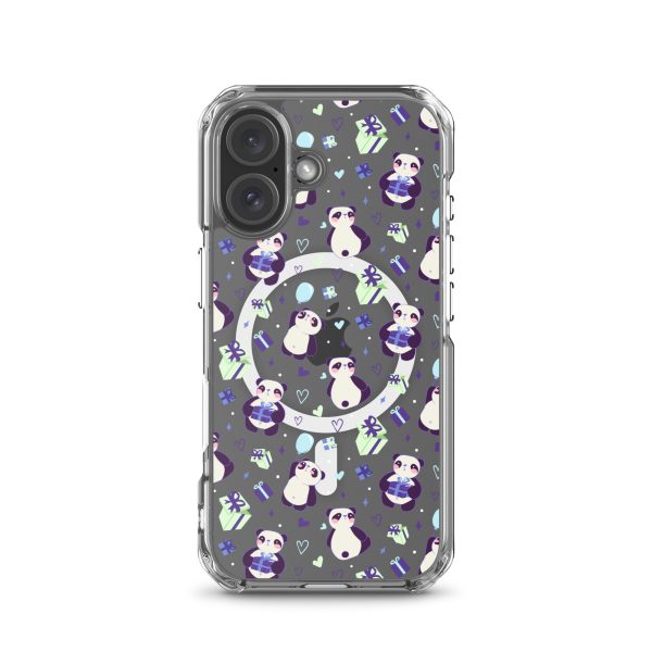 Cute Panda Presents iPhone MagSafe Clear Case