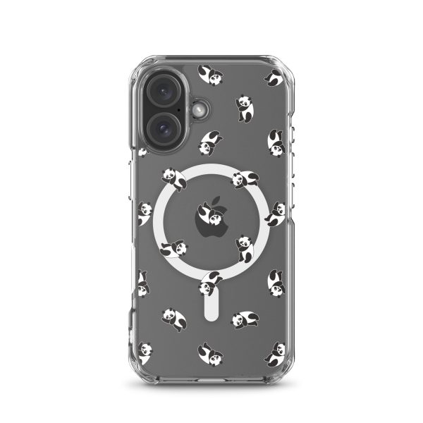 Cute Pandas iPhone MagSafe Clear Case
