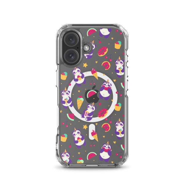 Cute Panda Sweets iPhone MagSafe Clear Case