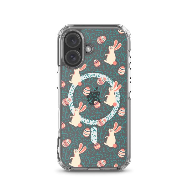 magsafe-clear-case-for-iphone-iphone-16-front-6a53c281e1d83.jpg Easter Bunny iPhone MagSafe Clear Case
