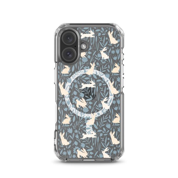 Easter Hopping Bunnies iPhone MagSafe Clear Case