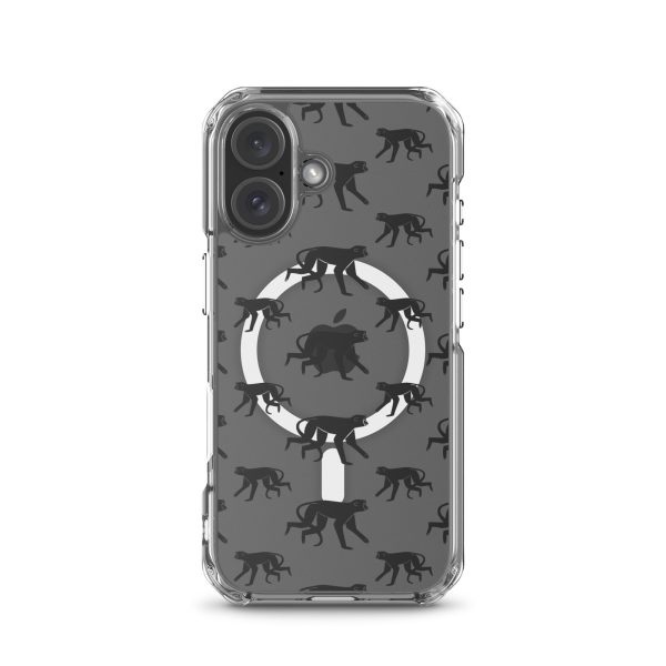 magsafe-clear-case-for-iphone-iphone-16-front-6a53cc8d2a31b.jpg Monkey Silhouette iPhone MagSafe Clear Case