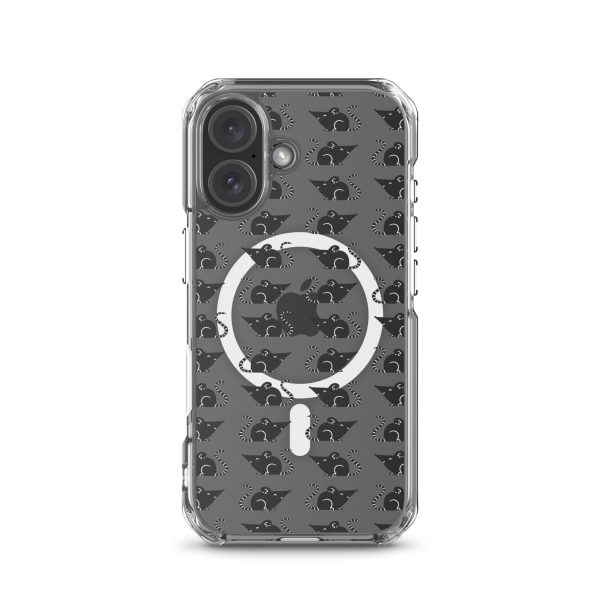 Rat Silhouette iPhone MagSafe Clear Case