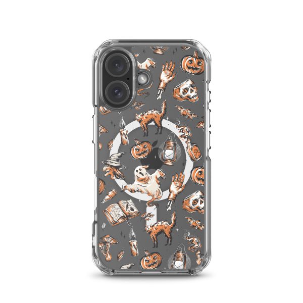 Vintage Halloween iPhone MagSafe Clear Case