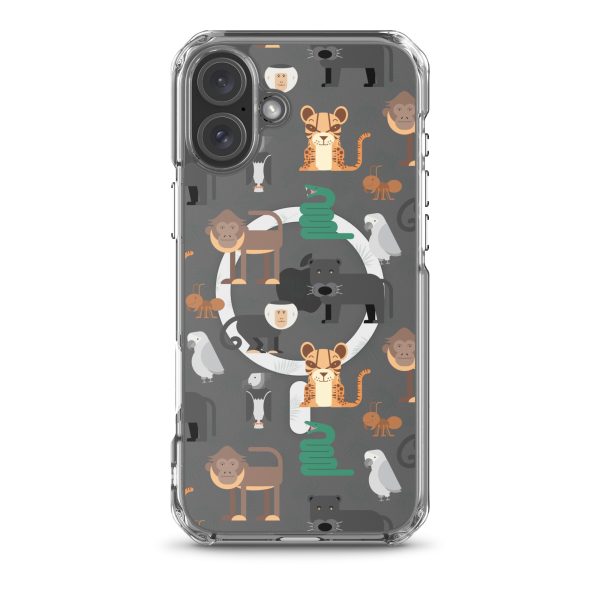 Amazon Jungle Animals iPhone MagSafe Clear Case