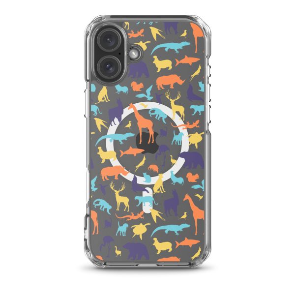 Animal Silhouette iPhone MagSafe Clear Case