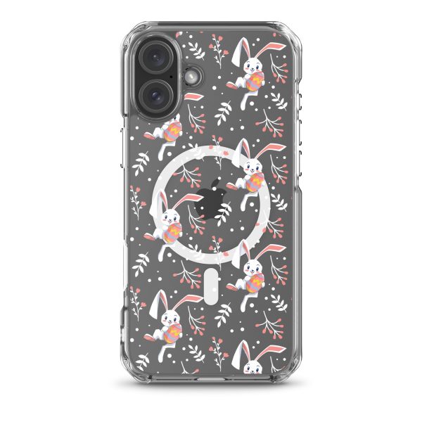 Cute Easter Rabbit iPhone MagSafe Clear Case