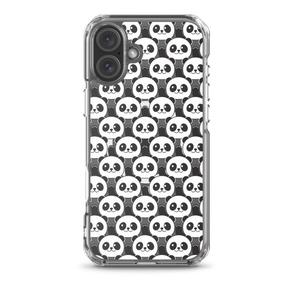 Cute Panda Bears iPhone MagSafe Clear Case