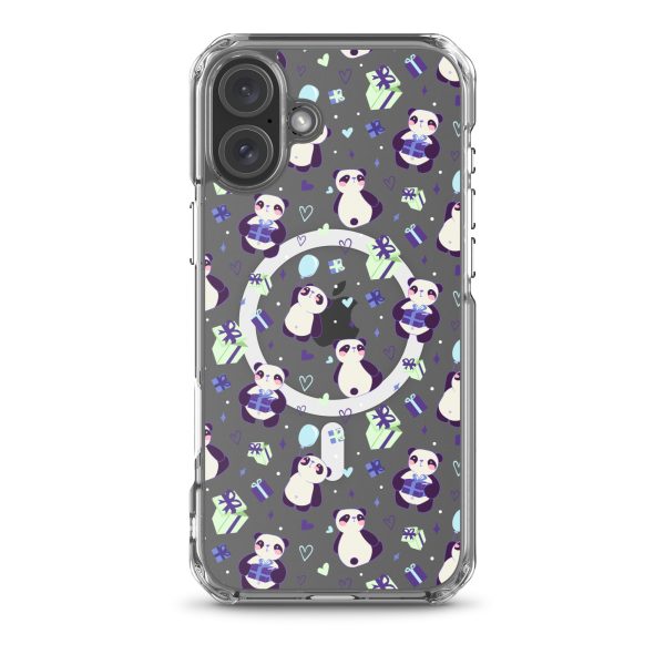 Cute Panda Presents iPhone MagSafe Clear Case