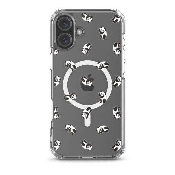 Cute Pandas iPhone MagSafe Clear Case