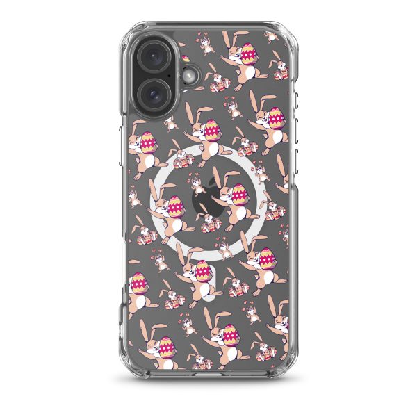 magsafe-clear-case-for-iphone-iphone-16-plus-front-6a53c34397ba6.jpg Easter Bunny With Egg iPhone MagSafe Clear Case