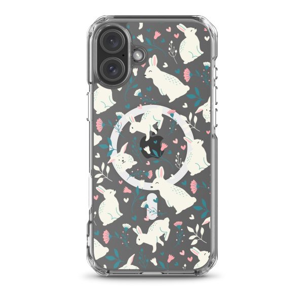 magsafe-clear-case-for-iphone-iphone-16-plus-front-6a53c3dc3a7f8.jpg Easter Cute Rabbits iPhone MagSafe Clear Case