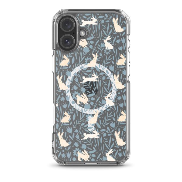 Easter Hopping Bunnies iPhone MagSafe Clear Case