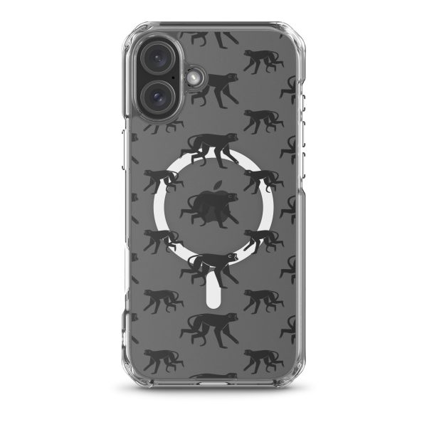 magsafe-clear-case-for-iphone-iphone-16-plus-front-6a53cc8d2a235.jpg Monkey Silhouette iPhone MagSafe Clear Case