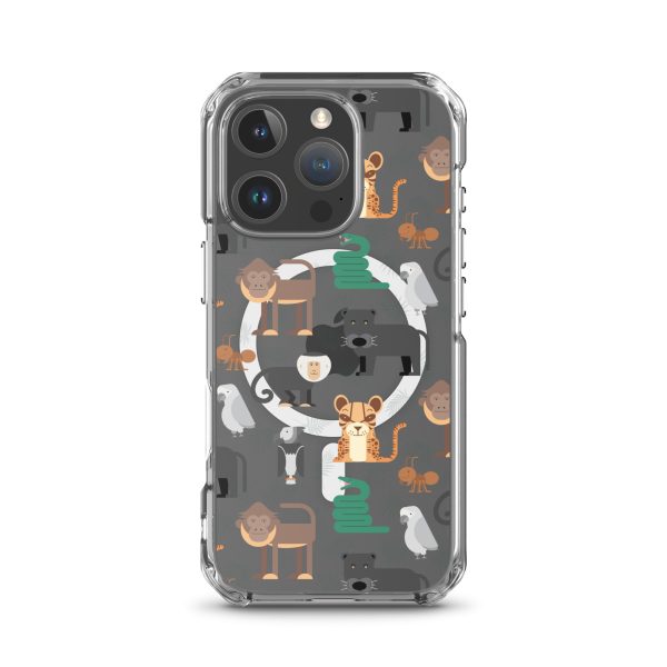 Amazon Jungle Animals iPhone MagSafe Clear Case