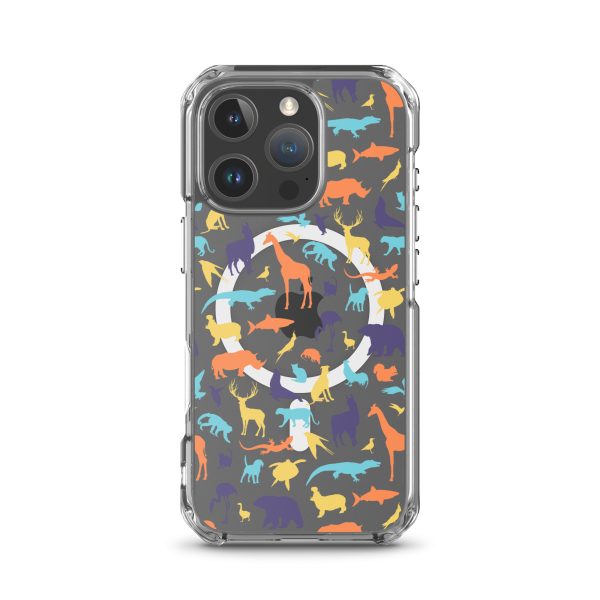 Animal Silhouette iPhone MagSafe Clear Case