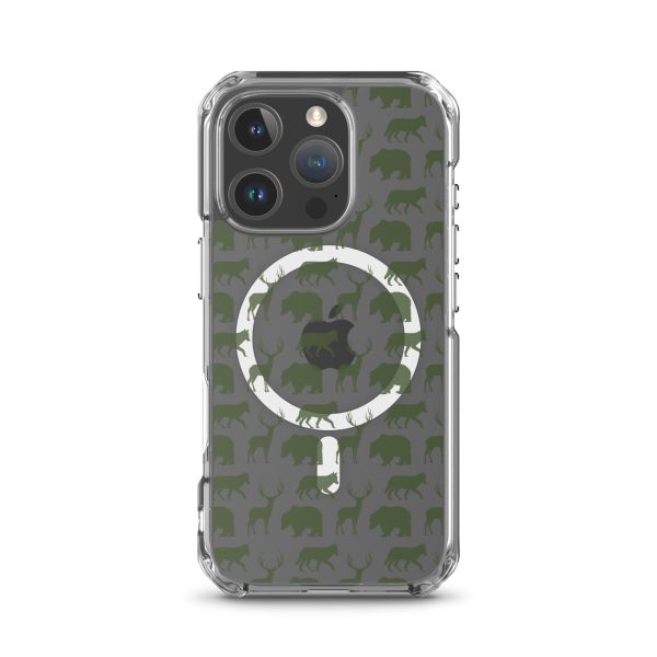 Animals Silhouette iPhone MagSafe Clear Case
