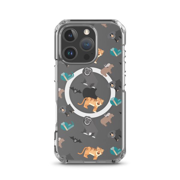 Asian Jungle Animals iPhone MagSafe Clear Case