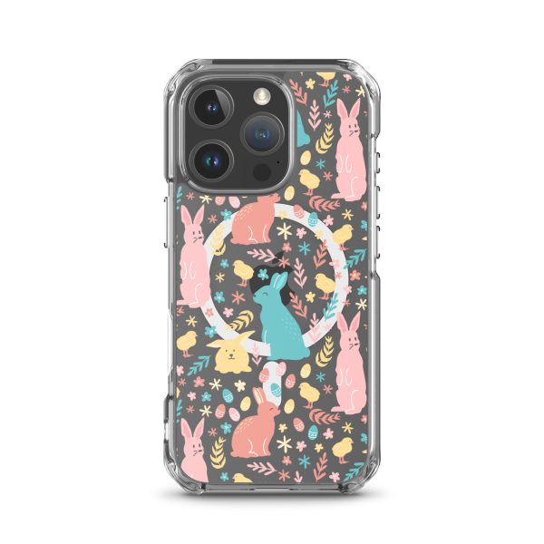 Colorful Easter iPhone MagSafe Clear Case