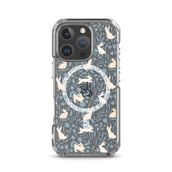 Easter Hopping Bunnies iPhone MagSafe Clear Case