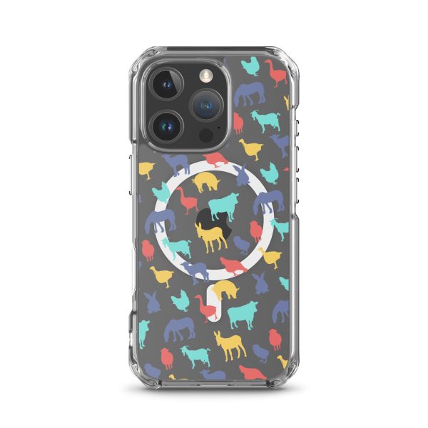 Farm Animals iPhone MagSafe Clear Case