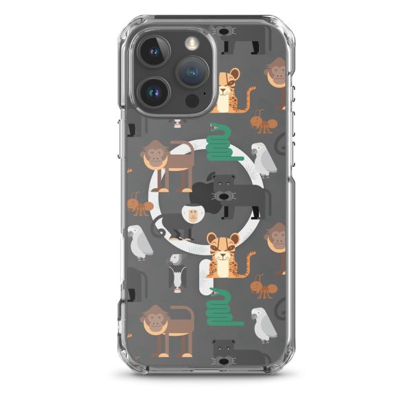 Amazon Jungle Animals iPhone MagSafe Clear Case