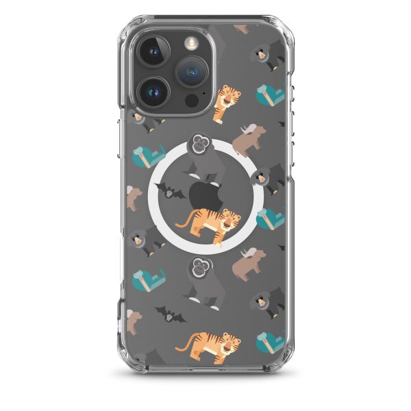 Asian Jungle Animals iPhone MagSafe Clear Case