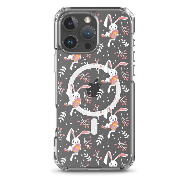Cute Easter Rabbit iPhone MagSafe Clear Case