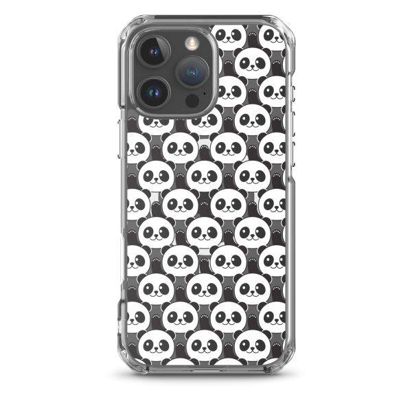 Cute Panda Bears iPhone MagSafe Clear Case