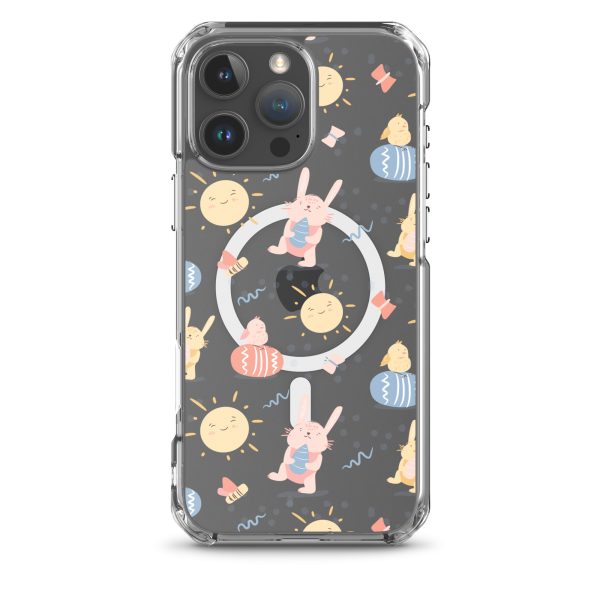 magsafe-clear-case-for-iphone-iphone-16-pro-max-front-6a53c5029f9ca.jpg Easter Egg and Bunnies iPhone MagSaffe Clear Case