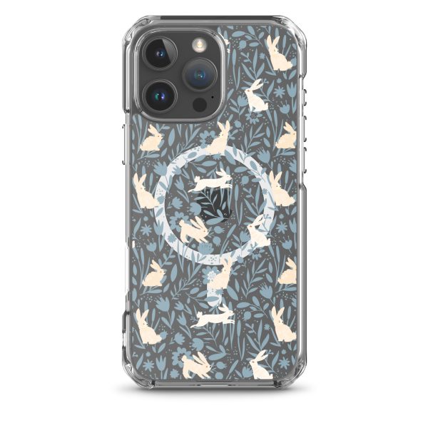 Easter Hopping Bunnies iPhone MagSafe Clear Case