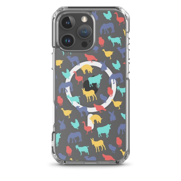 Farm Animals iPhone MagSafe Clear Case