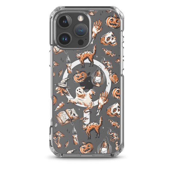 Vintage Halloween iPhone MagSafe Clear Case