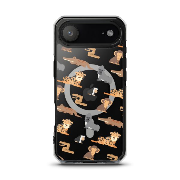 African Jungle Animals iPhone Magsafe Clear Case
