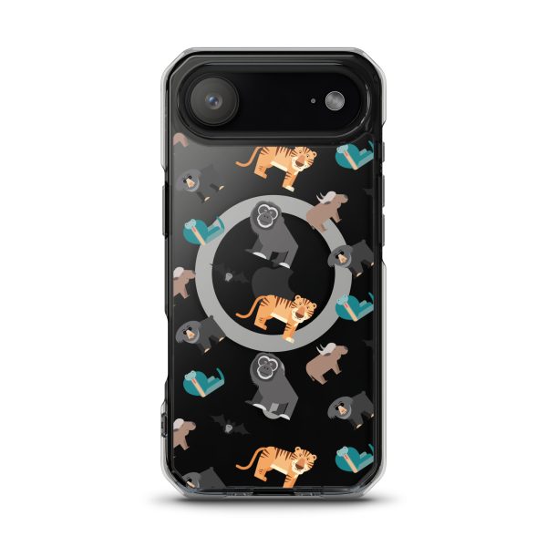 Asian Jungle Animals iPhone MagSafe Clear Case
