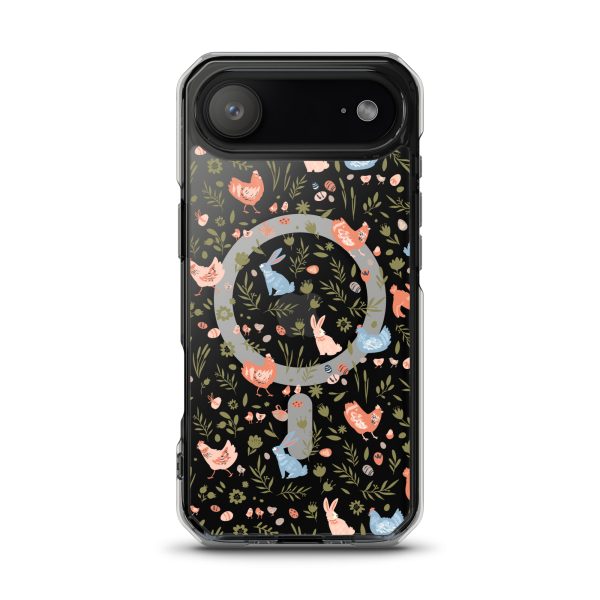 Bunnies and Hens Easter iPhone MagSafe Clear Case