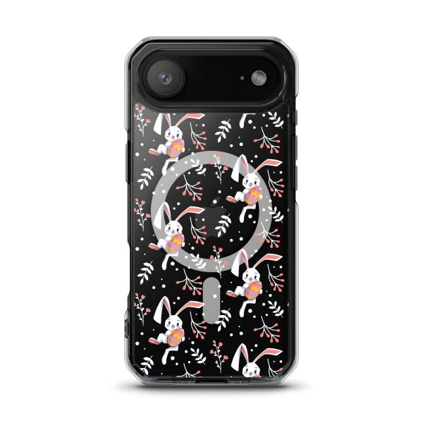 Cute Easter Rabbit iPhone MagSafe Clear Case