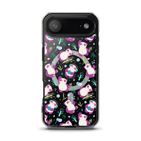 Cute Panda Bamboo iPhone MagSafe Clear Case