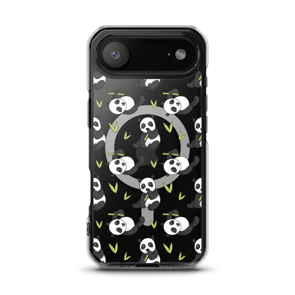 Cute Panda Bear iPhone MagSafe Clear Case