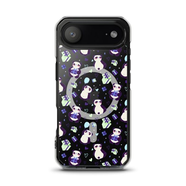 Cute Panda Presents iPhone MagSafe Clear Case