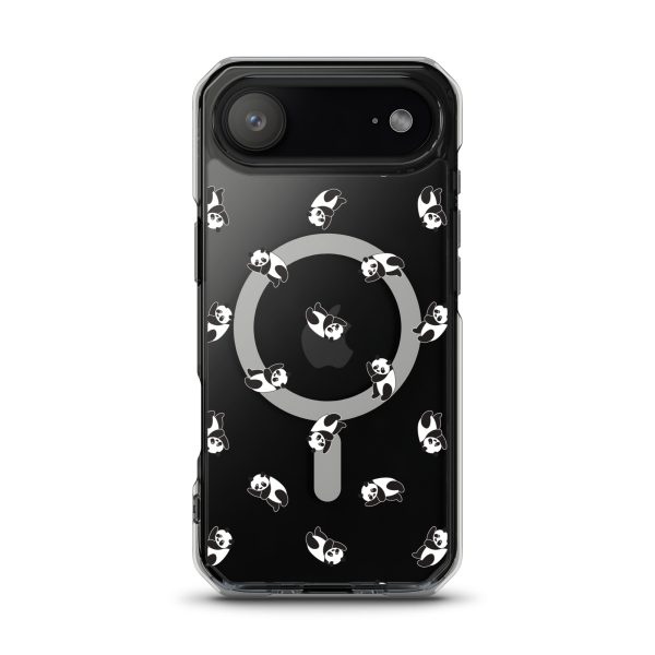 Cute Pandas iPhone MagSafe Clear Case